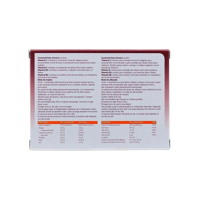 Acofarvital Solar Intensive 60comp 6 Acofarvital Solar Intensive 60comp - Imagen 4