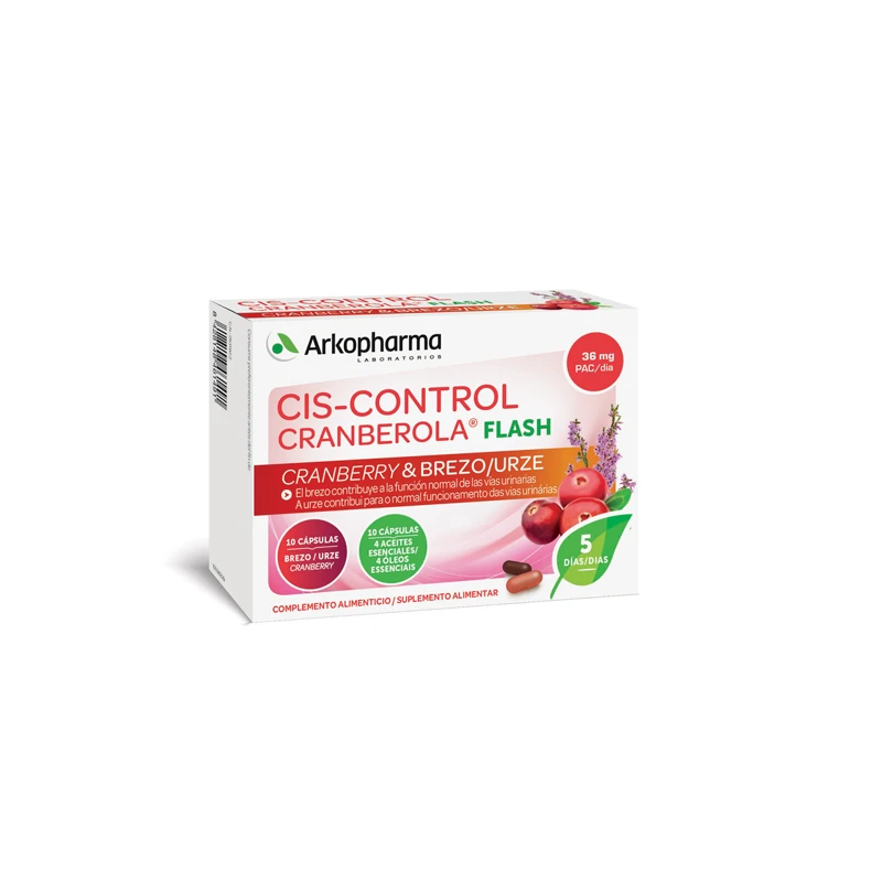 Arkopharma Arko Cis-Control Cranberola Flash 20 Cápsulas 3 Arkopharma Arko Cis-Control Cranberola Flash 20 Cápsulas