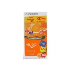 Arkopharma Vitamina C & D3 1000 + Zinc 2x20 Comprimidos