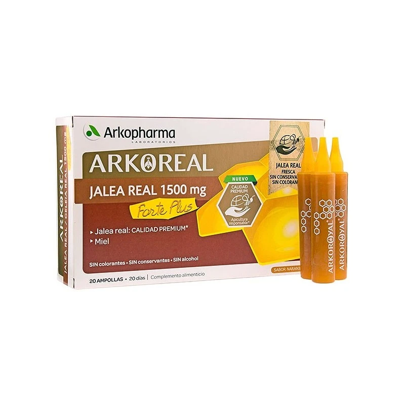 Arkopharma Arkoreal Jalea Real 1500 Mg. 20 Ampollas 3 Arkopharma Arkoreal Jalea Real 1500 Mg. 20 Ampollas