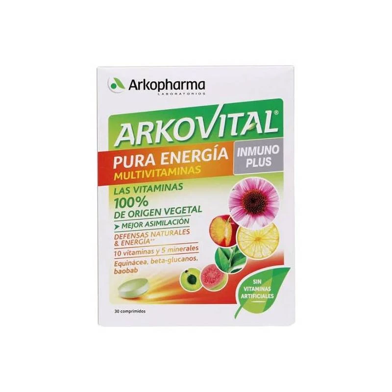 Arkopharma Arkovital Pura Energía Inmunoplus 30 Comprimidos 3 Arkopharma Arkovital Pura Energía Inmunoplus 30 Comprimidos