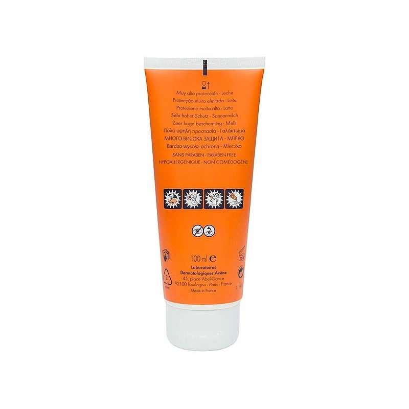 Avène Avene Leche Solar SPF50 100ml 5 Avène Avene Leche Solar SPF50 100ml - Imagen 3