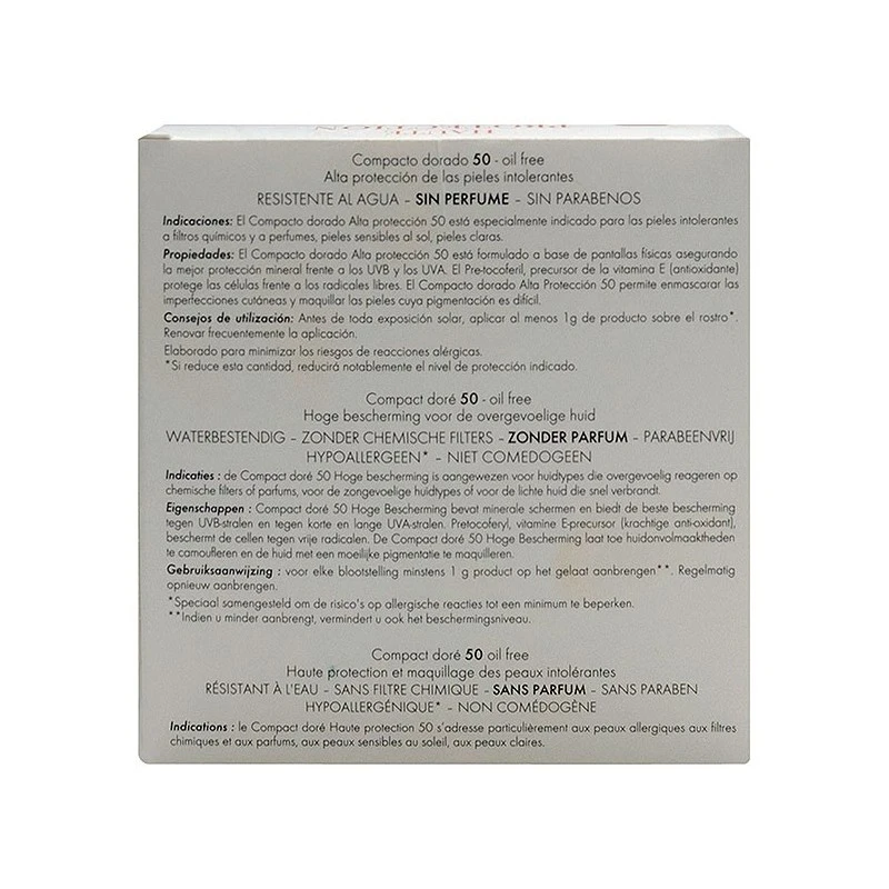 Avène Avene Solar Spf 50+ Compacto Dorado 10gr 7 Avène Avene Solar Spf 50+ Compacto Dorado 10gr - Imagen 5