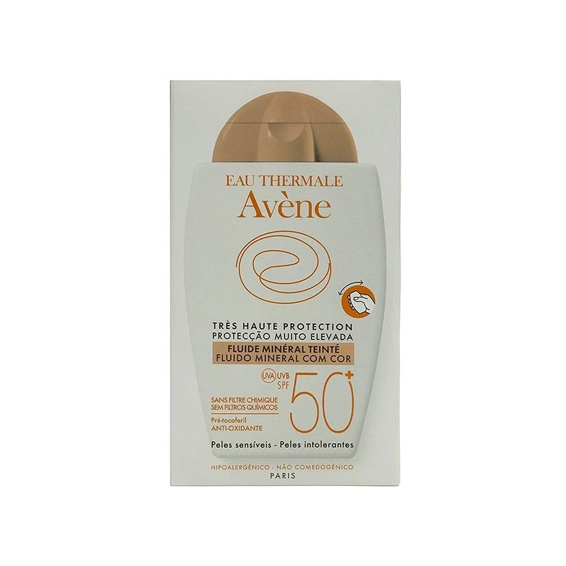 Avène Avene Solar SPF 50+ Fluido Mineral Coloreado 40ml 7 Avène Avene Solar SPF 50+ Fluido Mineral Coloreado 40ml - Imagen 5