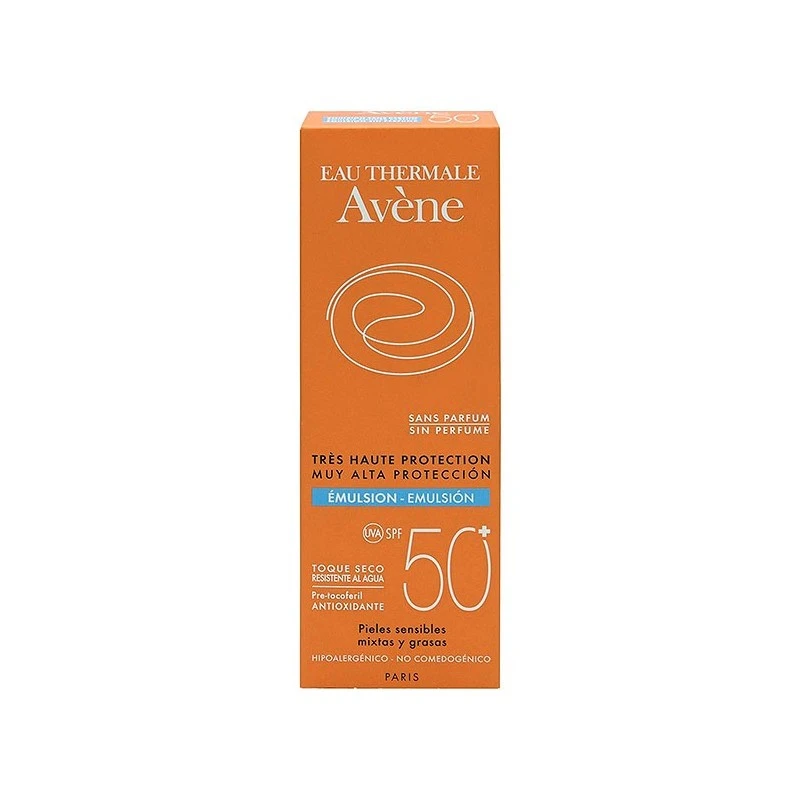 Avène Avene Solar SPF50+ Emulsion Sin Perfume 50ml 7 Avène Avene Solar SPF50+ Emulsion Sin Perfume 50ml - Imagen 5