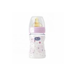 BIBERON CHICCO PP CAUCHO FN ROSA 150 ML