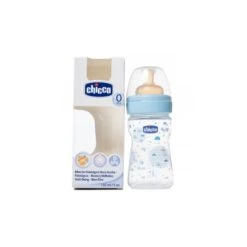 BIBERON PP T SILICONA CHICCO AZUL FISIOLOGICO FLUJO NORMAL 0M+ 150