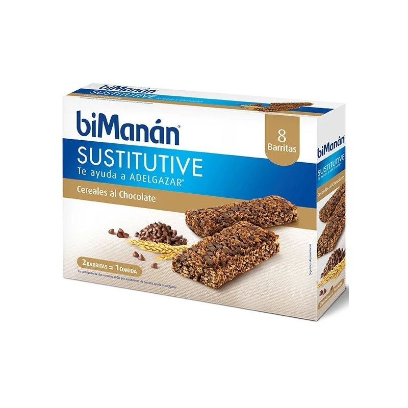 Bimanán Sustituye Barritas De Cereales Al Chocolate 8 Unidades 3 Bimanán Sustituye Barritas De Cereales Al Chocolate 8 Unidades