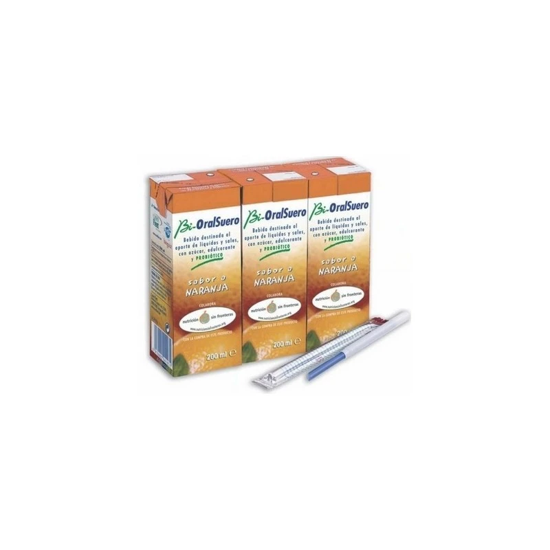 Bioralsuero Naranja Pack 3 Brick X 200ml 3 Bioralsuero Naranja Pack 3 Brick X 200ml