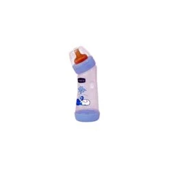 Chicco Biberón Angular 250ml Caucho Flujo Normal Azul 1ud