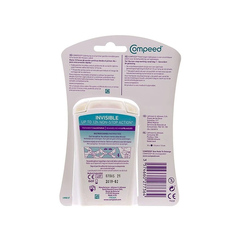 Compeed Parche Herpes 15 Uds. 4 Compeed Parche Herpes 15 Uds. - Imagen 2