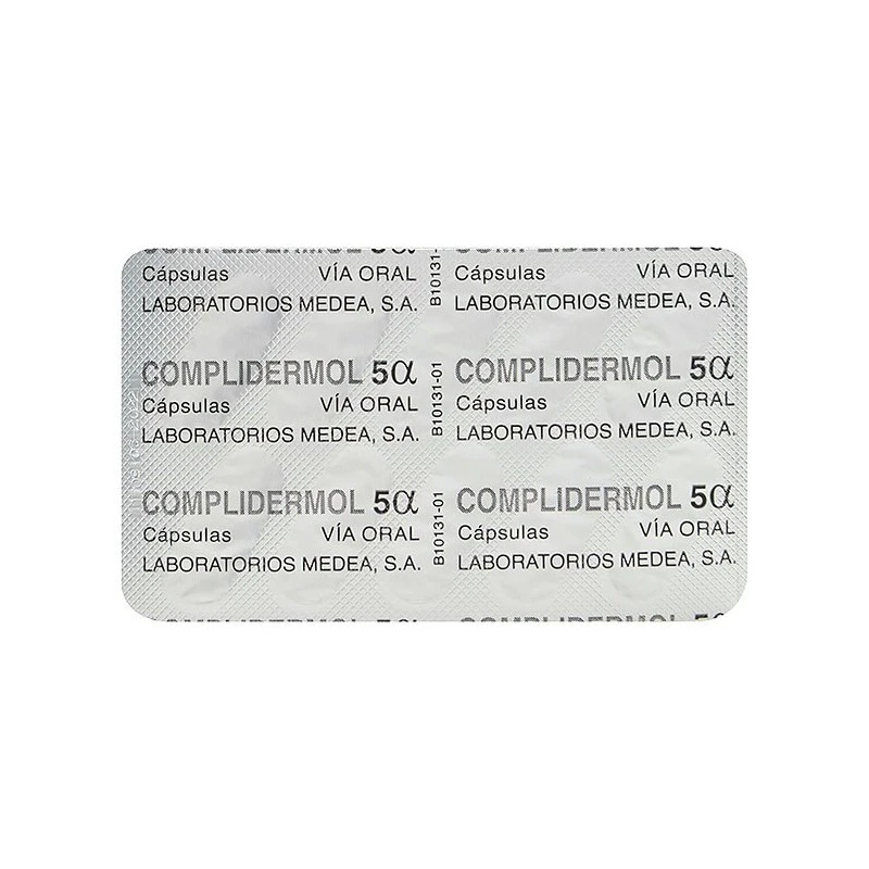 Complidermol 5 Alfa 60 Capsulas 5 Complidermol 5 Alfa 60 Capsulas - Imagen 3