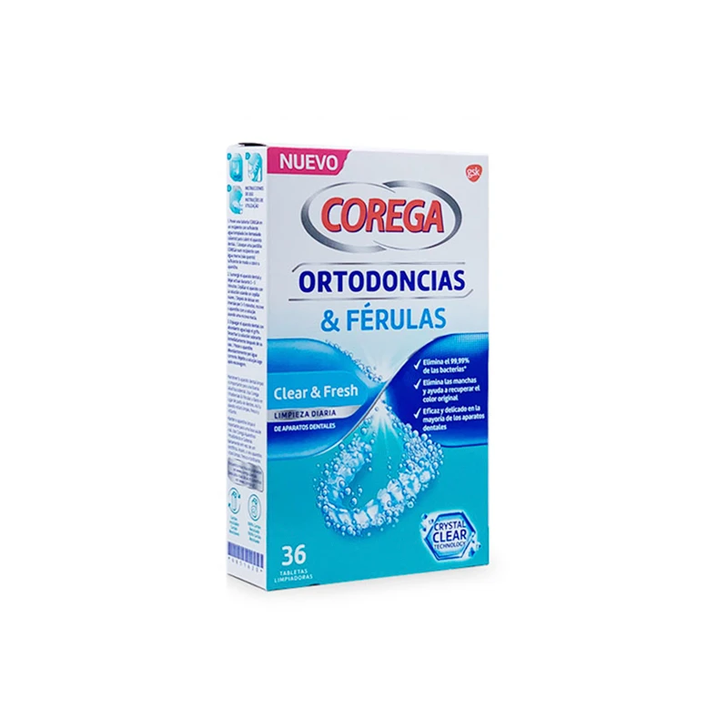 Corega Ortodoncias Y Férulas 36 Tabletas 3 Corega Ortodoncias Y Férulas 36 Tabletas