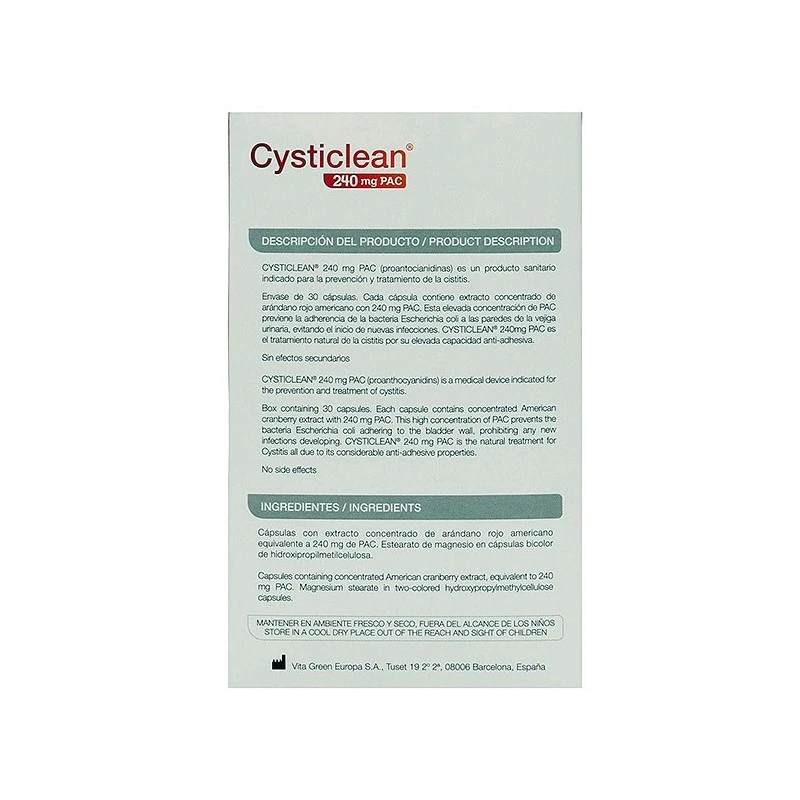 Cysticlean 118 Mg 30 Comprimidos 6 Cysticlean 118 Mg 30 Comprimidos - Imagen 4