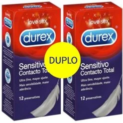 Duplo Durex Sensitivo Total 12uds