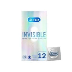 Durex Invisible Extra Sensitivo 12 Unidades