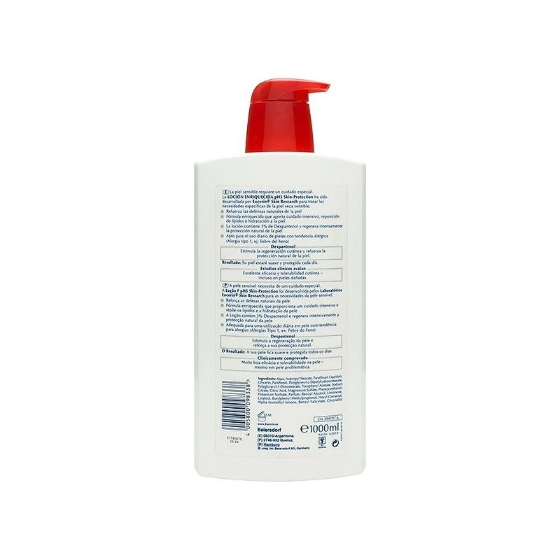 Eucerin PH5 Skin-Protection Loción Enriquecida 1000ml 4 Eucerin PH5 Skin-Protection Loción Enriquecida 1000ml - Imagen 2