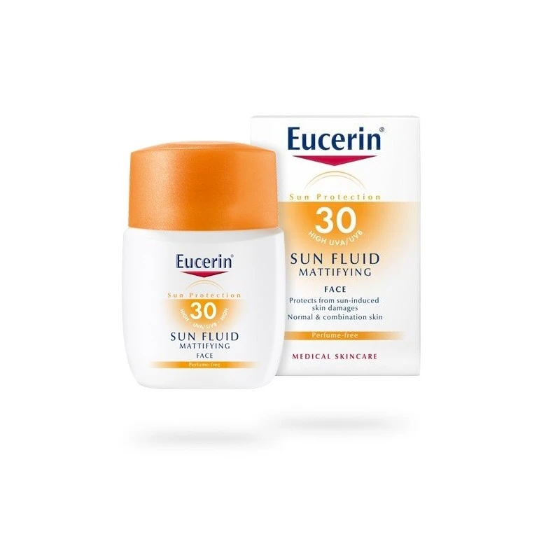 Eucerin Sun Fluido Matificante FPS 30 50 Ml 3 Eucerin Sun Fluido Matificante FPS 30 50 Ml