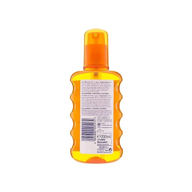 Eucerin Sun Spray Transparent FPS 50 200 Ml 4 Eucerin Sun Spray Transparent FPS 50 200 Ml - Imagen 2