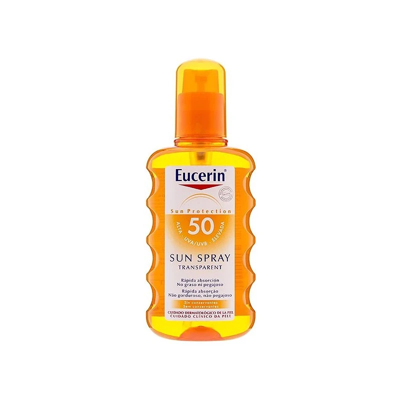 Eucerin Sun Spray Transparent FPS 50 200 Ml 3 Eucerin Sun Spray Transparent FPS 50 200 Ml