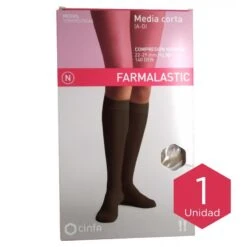 Farmalastic Media Corta (A-D) Compresión Normal T-extra Grande Negro 1ud