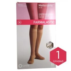 Farmalastic Media Corta (A-D) Compresión Normal T-reina Plus Beige 1ud
