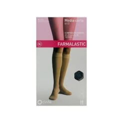 Farmalastic Media Corta (A-D) Compresión Normal T-reina Plus Negro 1ud