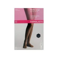 Farmalastic Media Larga Blonda (A-F) Comp. Normal T-extra Grande Negro 1ud
