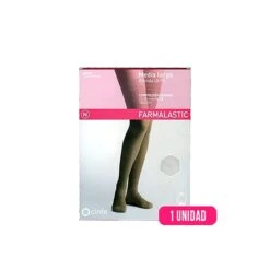 Farmalastic Media Larga Blonda (A-F) Compresión Normal T-mediana Blanco