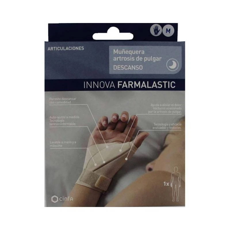 Farmalastic Muñequera Artrosis Pulgar Talla M Izquierda 3 Farmalastic Muñequera Artrosis Pulgar Talla M Izquierda