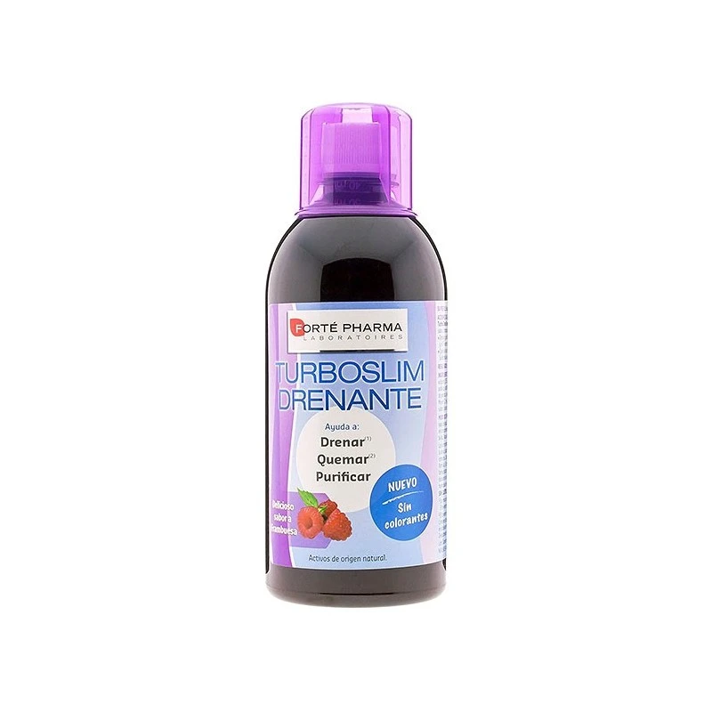 Forté Pharma Turboslim Drenante Frambuesa 500 Ml 3 Forté Pharma Turboslim Drenante Frambuesa 500 Ml