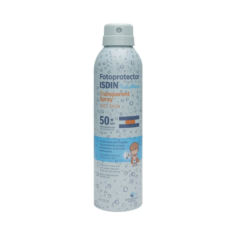 Fotoprotector Isdin Pediatrics Transparent Wet Skin SPF50 250ml 3 Fotoprotector Isdin Pediatrics Transparent Wet Skin SPF50 250ml