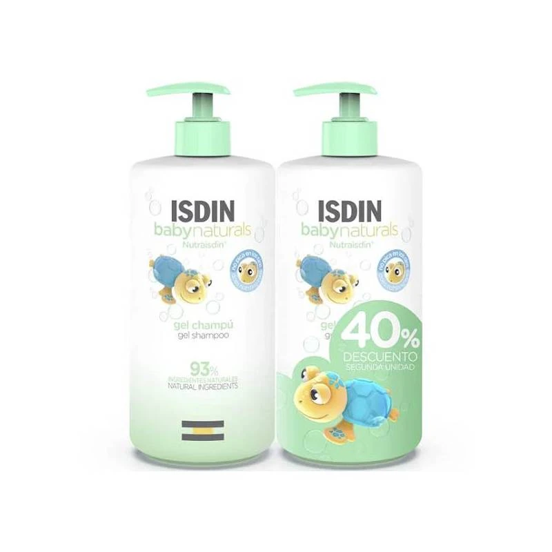 Isdin Baby Naturals Duplo Gel Champú 2x750ml 3 Isdin Baby Naturals Duplo Gel Champú 2x750ml