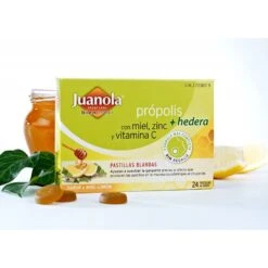 Juanola Pastillas Própolis Con Miel Y Vitamina C, Sabor Miel Y Limón