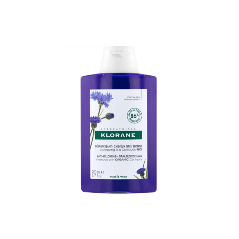 Klorane Champú A La Centaurea Cabellos Blancos O Grises 200ml 3 Klorane Champú A La Centaurea Cabellos Blancos O Grises 200ml