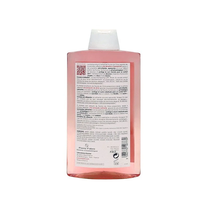 Klorane Champu Peonia 400 Ml 4 Klorane Champu Peonia 400 Ml - Imagen 2