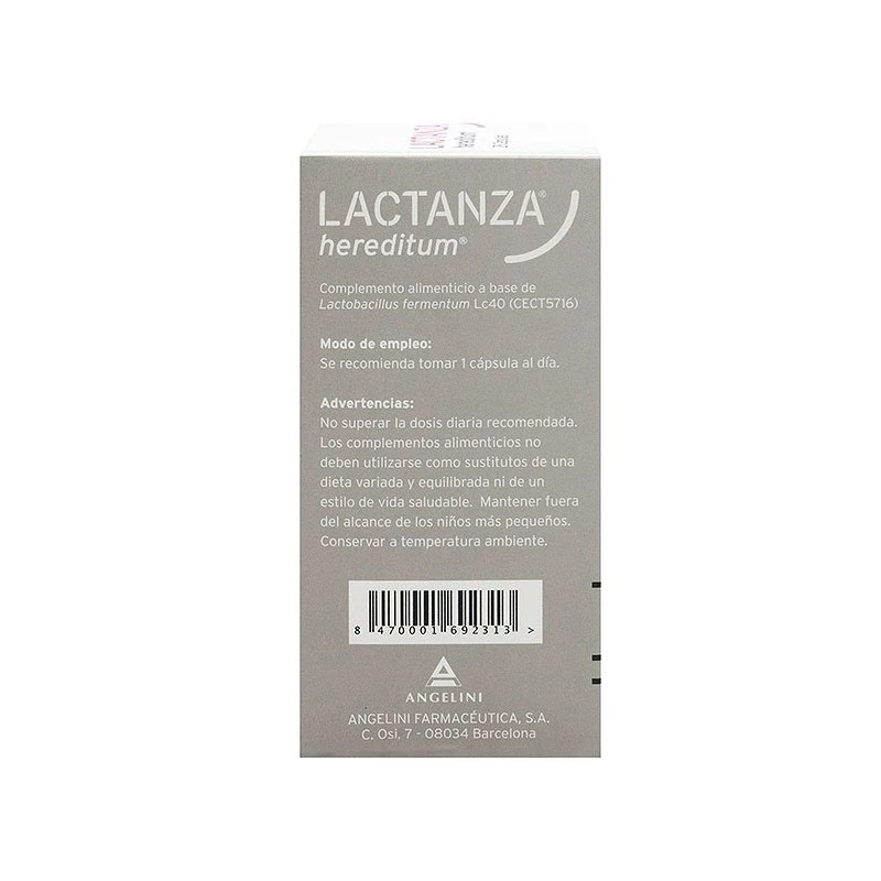 Lactanza Hereditum Complemento Alimenticio LC40 28 Caps 7 Lactanza Hereditum Complemento Alimenticio LC40 28 Caps - Imagen 5