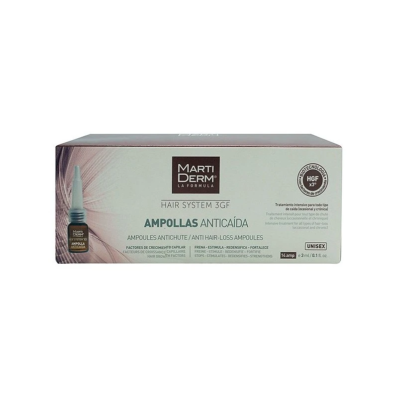 Martiderm Hair System Ampollas Anticaida 14x3ml 6 Martiderm Hair System Ampollas Anticaida 14x3ml - Imagen 4