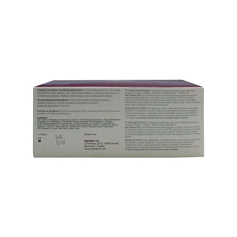 Martiderm Hair System Ampollas Anticaida 14x3ml 7 Martiderm Hair System Ampollas Anticaida 14x3ml - Imagen 5