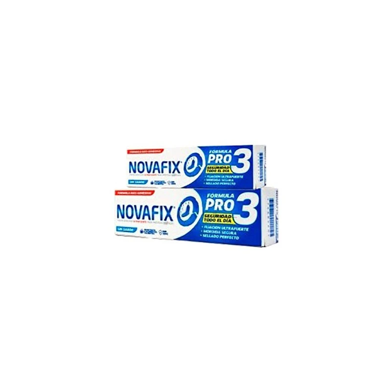 Novafix Pro3 Crema Adhesiva Sin Sabor 70gr + 50gr 3 Novafix Pro3 Crema Adhesiva Sin Sabor 70gr + 50gr
