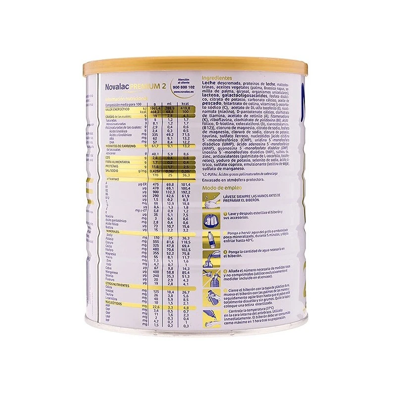Novalac Premium 2 800 Gr 5 Novalac Premium 2 800 Gr - Imagen 3