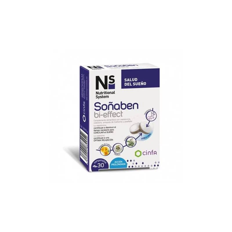 Ns Soñaben Bi-effect Melatonina 30 Comp 3 Ns Soñaben Bi-effect Melatonina 30 Comp