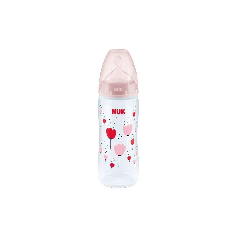 Nuk Biberón 6-18M Con Control De Temperatura Flor Rosa XL 360ml 3 Nuk Biberón 6-18M Con Control De Temperatura Flor Rosa XL 360ml