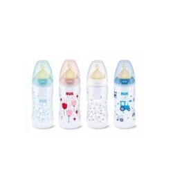Nuk Biberon Látex L 6-18m 300ml