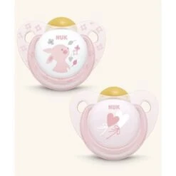 NUK Chupete Anatómico Látex Color Rosa Talla 1 2 Unidades