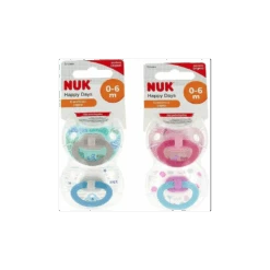Nuk Chupetes Night&Day 0-6 Meses Silicona 2 Unds