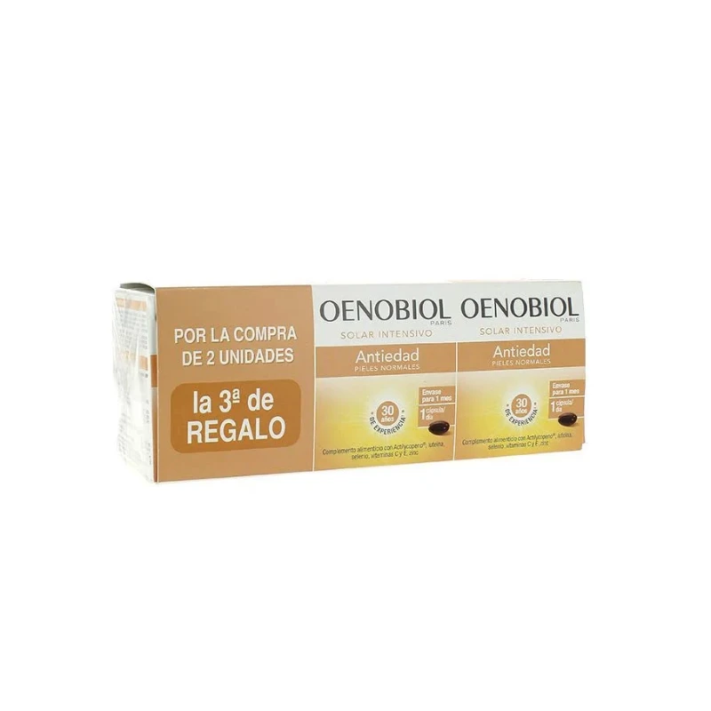 Oenobiol Solaire Intensif Antiedad Triplo 3x30 Caps 3 Oenobiol Solaire Intensif Antiedad Triplo 3x30 Caps