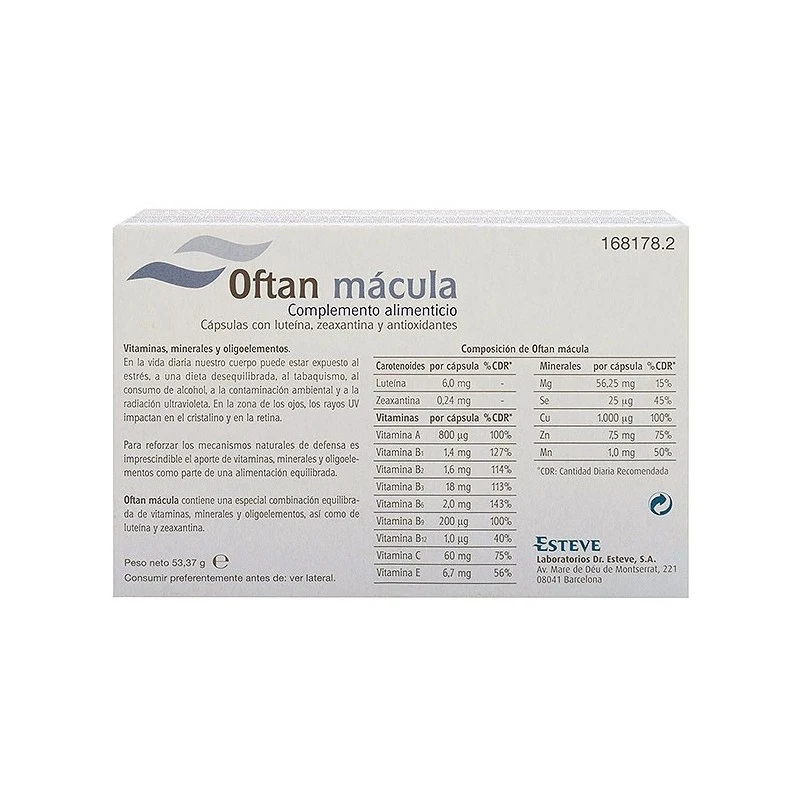 Oftan Macula 90 Cápsulas 7 Oftan Macula 90 Cápsulas - Imagen 5