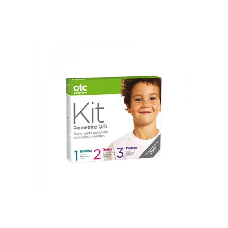 OTC Antipiojos KIT 123 Loción + Acondicionador + Spray 3 OTC Antipiojos KIT 123 Loción + Acondicionador + Spray