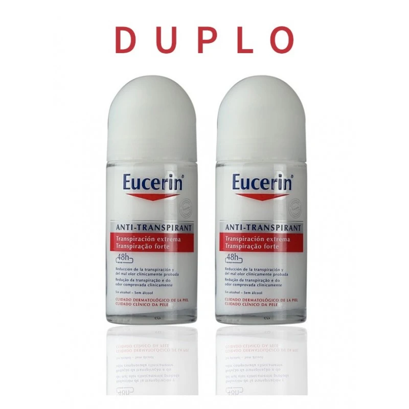 Pack 2x Eucerin Antitranspirante Roll-on 48h 3 Pack 2x Eucerin Antitranspirante Roll-on 48h